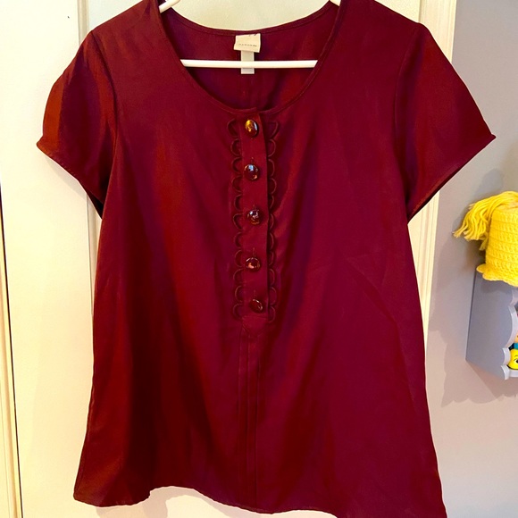 Merona Tops - Target Merona blouse top Burgundy maroon XL